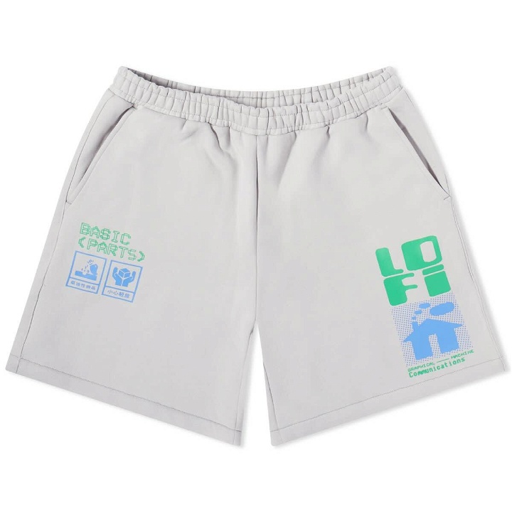 Photo: Lo-Fi Men's Basic Parts Sweat Shorts in Cement