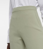 Safiyaa Goldie high-rise straight crêpe pants