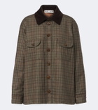 Blazé Milano Olmida Berber checked wool and cashmere jacket
