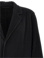 Issey Miyake Single-breasted Pleated Coat