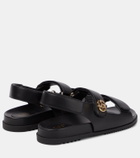 Gucci Moritz GG leather sandals