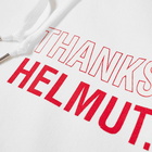 Helmut Lang Logo Thanks Helmut Hoody