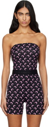 Marine Serre Black Moon Printed Jersey Sleeveless Top