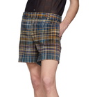 Missoni Blue and Multicolor Check Shorts