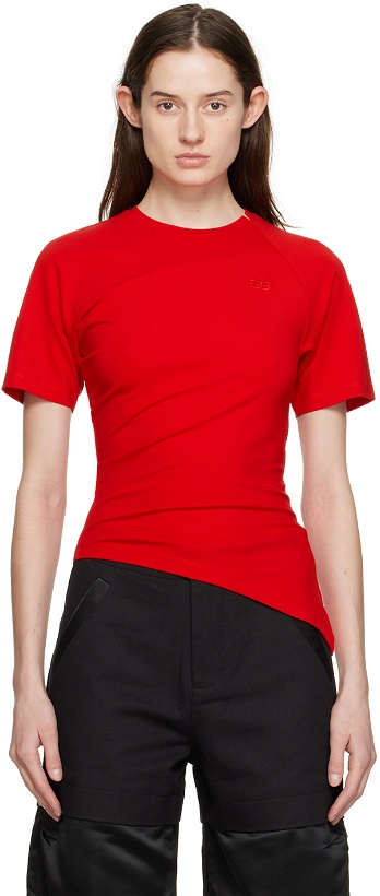 Photo: SPENCER BADU Red Fitted T-Shirt