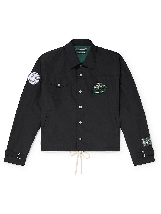 Photo: Reese Cooper® - Appliquéd Embroidered Shell Coach Jacket - Black