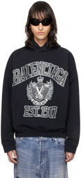 Balenciaga Black DIY College Hoodie