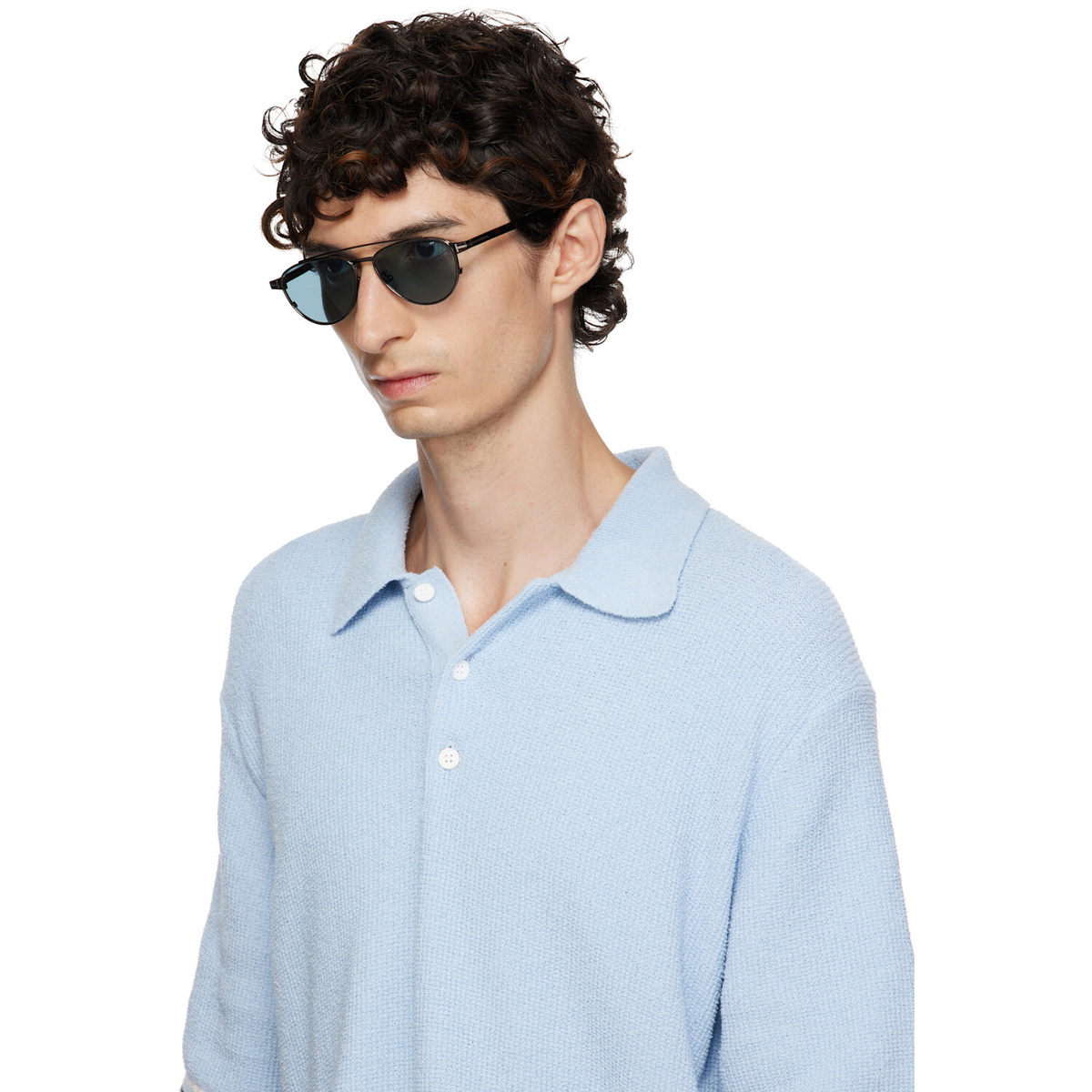 TOM FORD Gunmetal Anthony Sunglasses