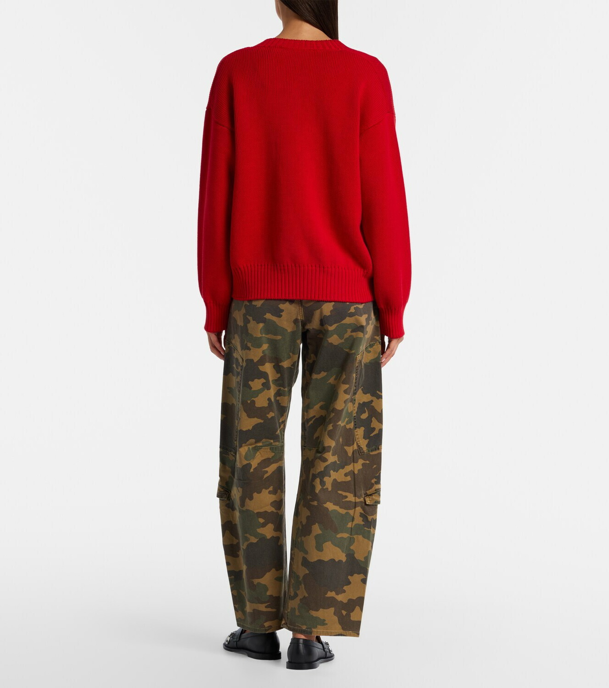 Citizens of Humanity Flight camouflage twill barrel-leg pants