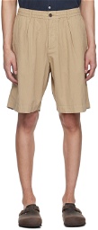 Universal Works Taupe Pleated Shorts