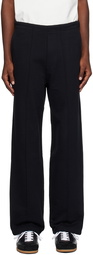 Lady White Co. Black Textured Band Trousers