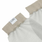MM6 Maison Margiela Women's Sheer Knee High Socks in Dark Grey Melange