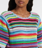 Ganni Crocheted cotton top