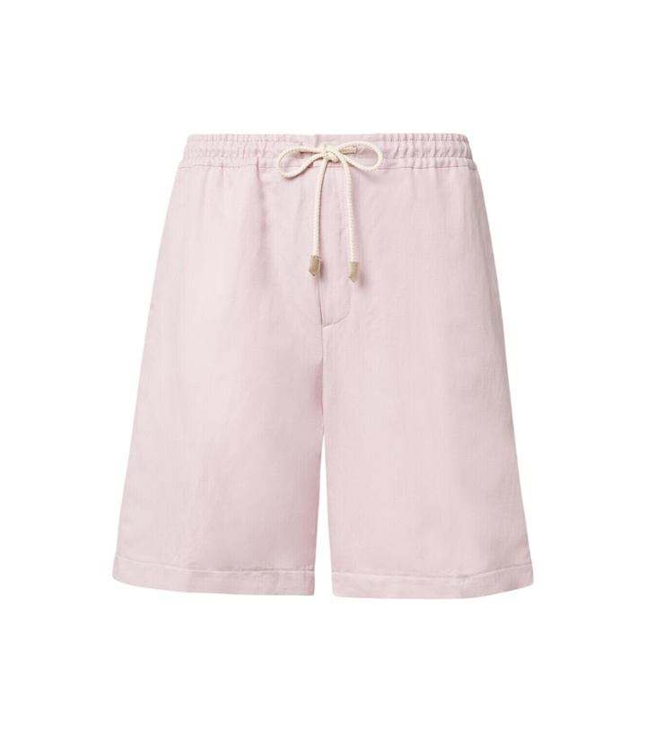 Photo: Canali Linen and silk shorts