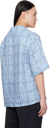 Marni Blue Checked Shirt