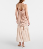 Xu Zhi Gathered chiffon maxi skirt