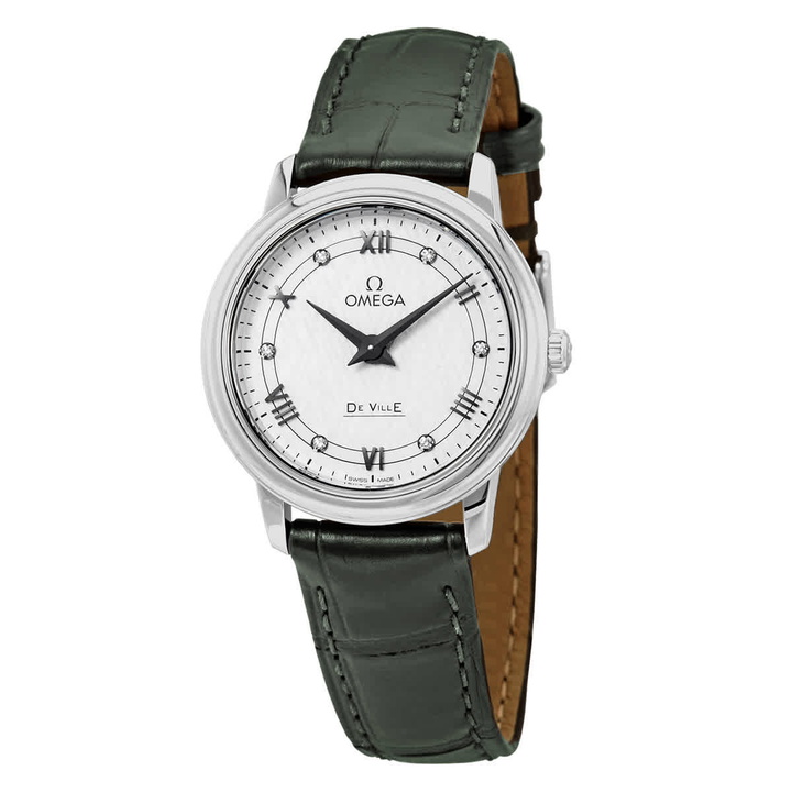 Photo: Omega De Ville Prestige White Silvery Diamond Dial Ladies Watch 424.13.27.60.52.002