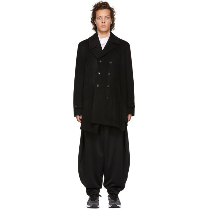 Photo: Comme des Garcons Homme Plus Black Wool and Cashmere Coat