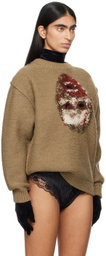 doublet Beige Acting Zombie Sweater