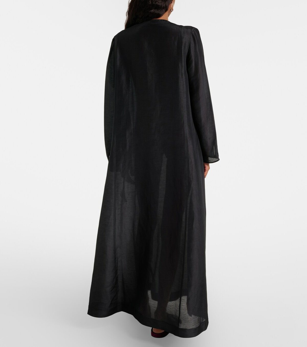Tory Burch Pleated linen and silk kaftan