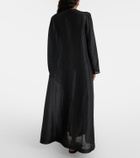 Tory Burch Pleated linen and silk kaftan