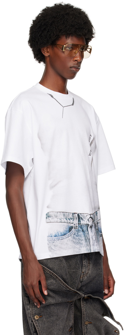 Y/Project White Trompe-L'œil T-Shirt Y/Project