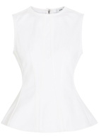 Agolde Corbin Peplum-hem Denim top White