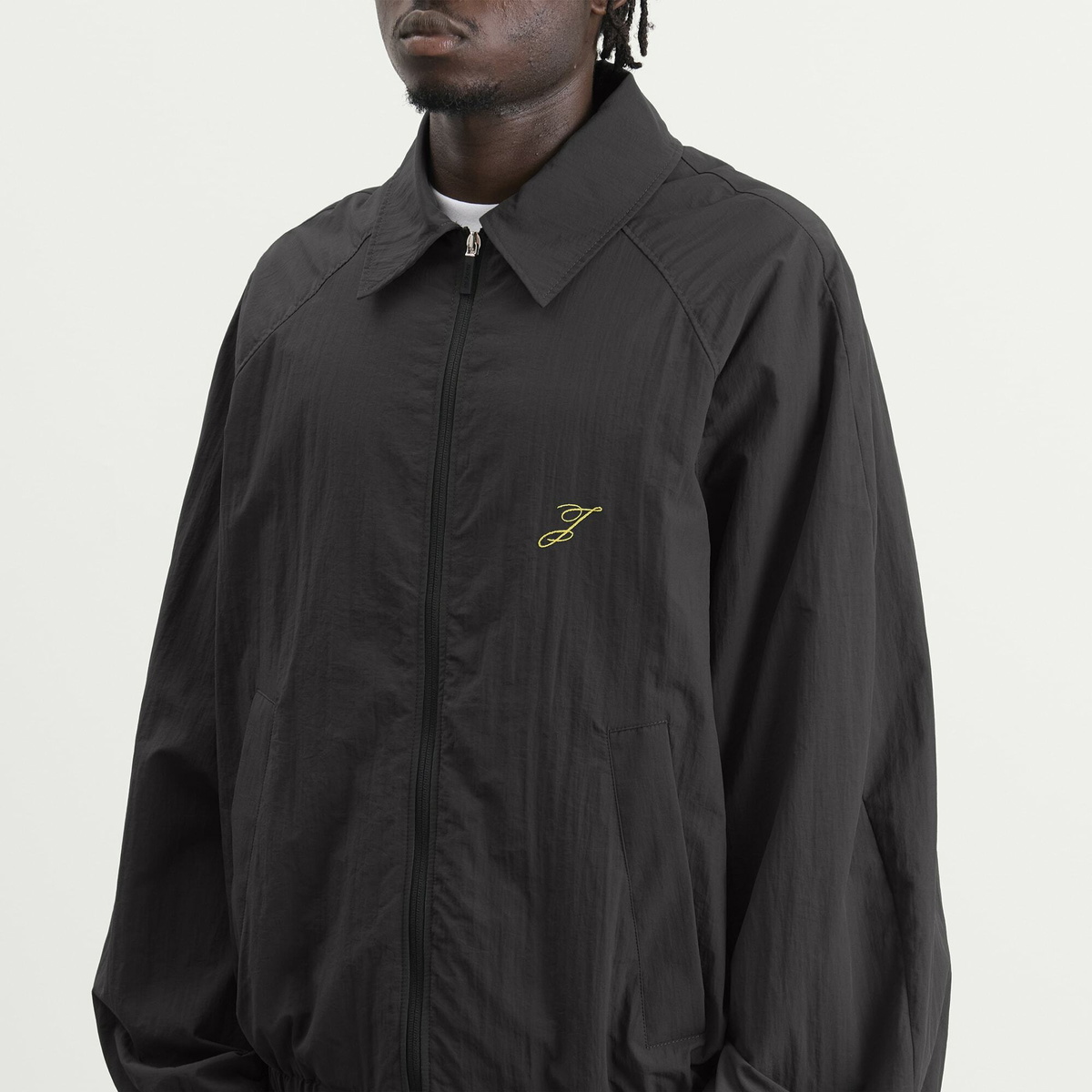 Jacquemus Men's Techical Windbreaker in Dark Grey