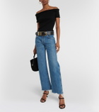 Khaite Ricki off-the-shoulder wool-blend top