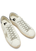 Golden Goose Super Star Distressed Leather Sneakers White