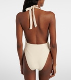 Same Rosette floral-appliqué swimsuit