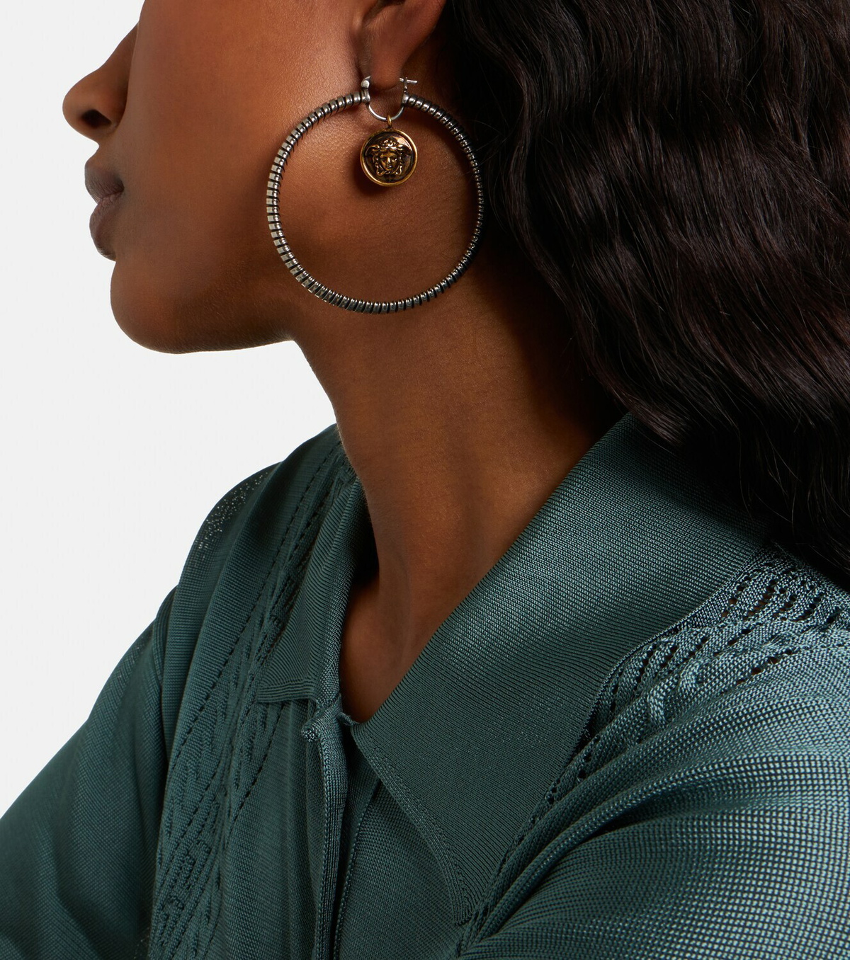 Versace 925 sterling silver earrings