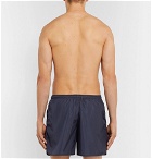 Holiday Boileau - Mid-Length Logo-Print Swim Shorts - Navy