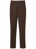 NANUSHKA High-rise Pleated Cotton Pants