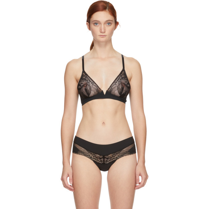 Photo: Calvin Klein Underwear Black Lace Plunge Bra