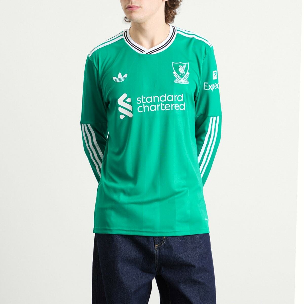 Adidas Liverpool FC 25/26 3rd Jersey Longsleeve Top in Sea Green