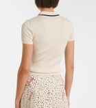 Valentino Logo cotton-blend top