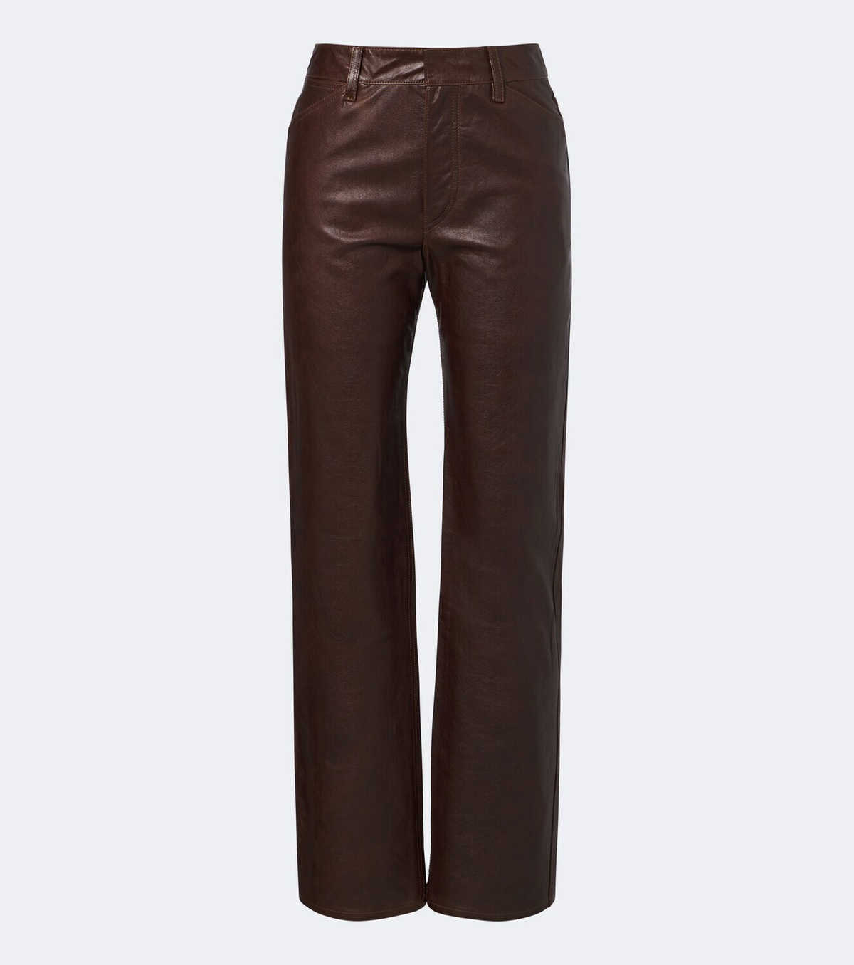 Lemaire Leather straight pants
