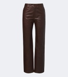 Lemaire Leather straight pants