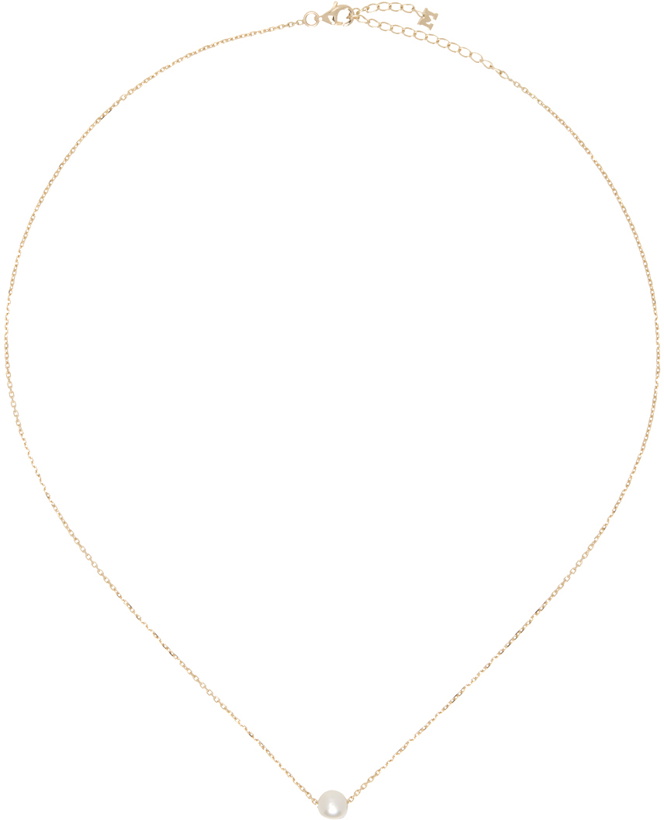 Photo: Mateo Gold Suspended Pearl Necklace