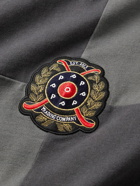 Pop Trading Company - Logo-Appliquéd Two-Tone Cotton-Jersey Polo Shirt - Gray