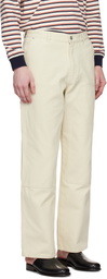 Dunst Off-White Patched Carpenter Canvas Trousers