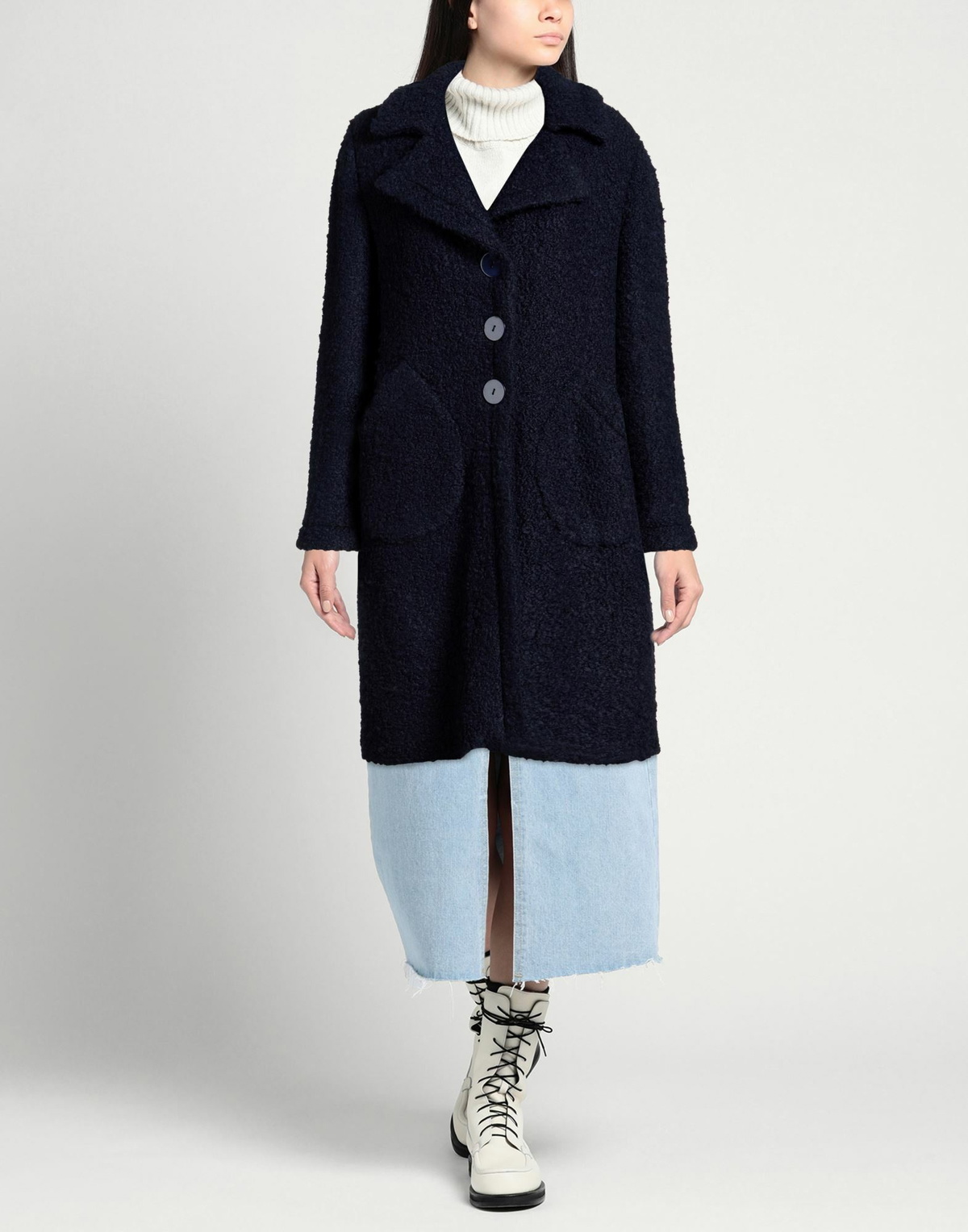 Charlott Womens Coat in Navy