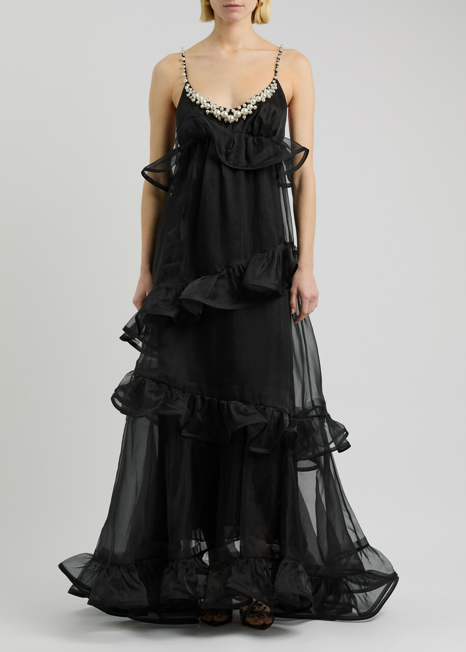 zimmermann chiffon dress Zimmermann Luna Silk Maxi Dress