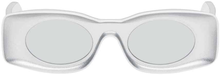 LOEWE White & Silver Paula's Ibiza Original Sunglasses Loewe