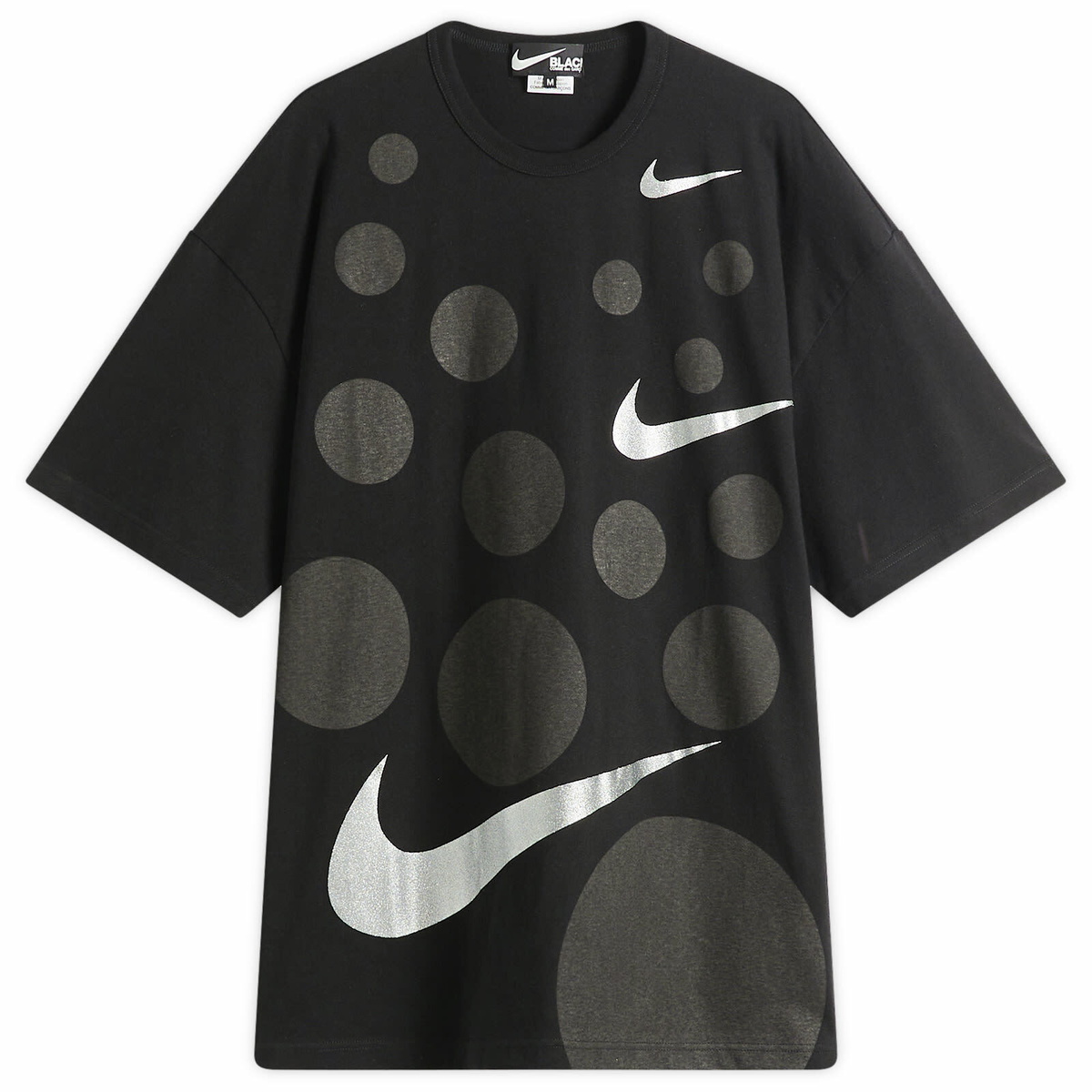 新品2024 BLACK SCORE GRAPHIC PRINT COMME Black Comme Des Garçons: Nike Oversized Logo T-Shirt (Black