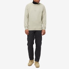 C.P. Company Men's Garment Dyed Centre Logo Crew Sweat in Pelican