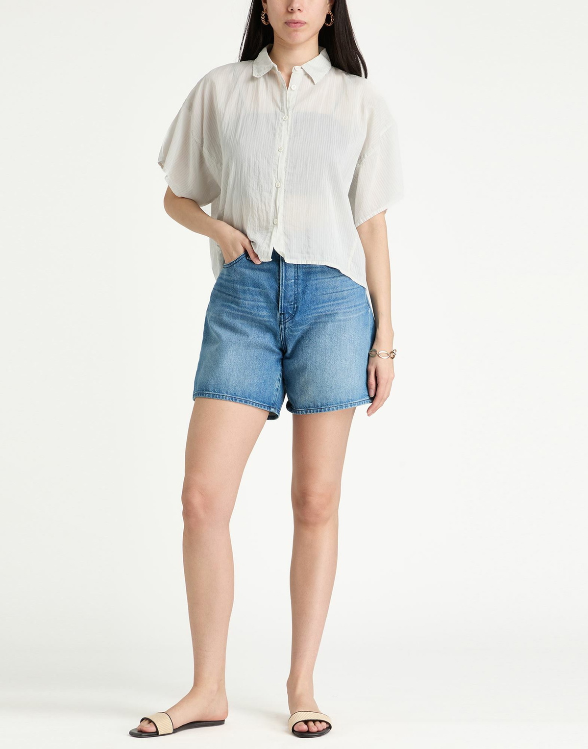 Crossley Womens Shirt Light in Grey