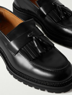 Mr P. - Jacques Fringed Leather Loafers - Black