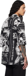 LU'U DAN Black Short Sleeve Shirt
